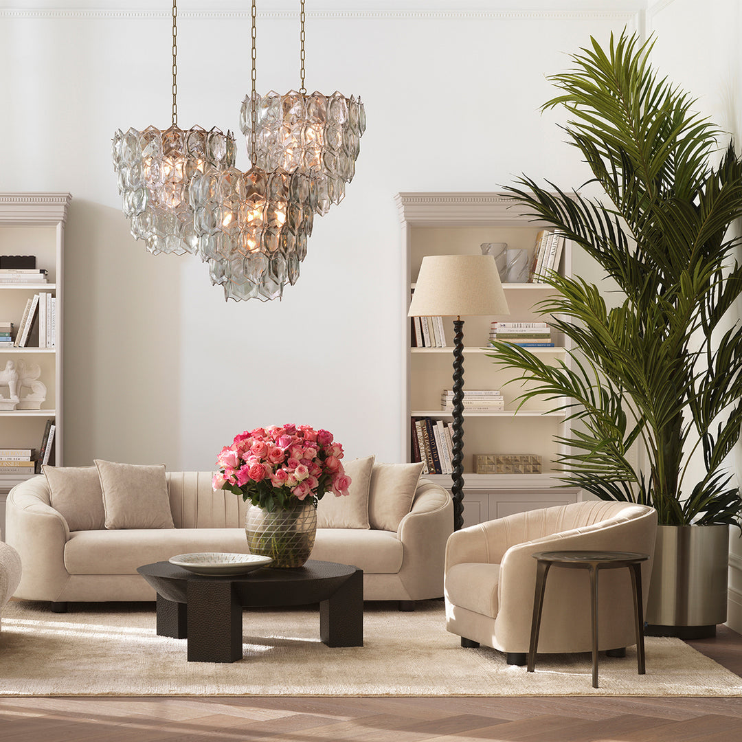 Planter Jasper Round S Brushed Steel Finish Accessories Eichholtz