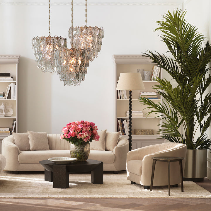 Planter Jasper Round S Brushed Steel Finish Accessories Eichholtz