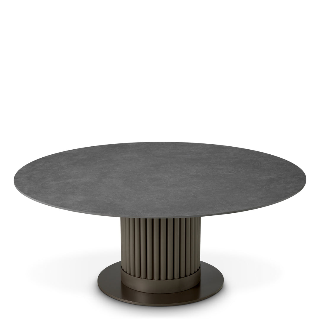 Outdoor Coffee Table Volterra Round Bronze Finish Coffee Tables Eichholtz