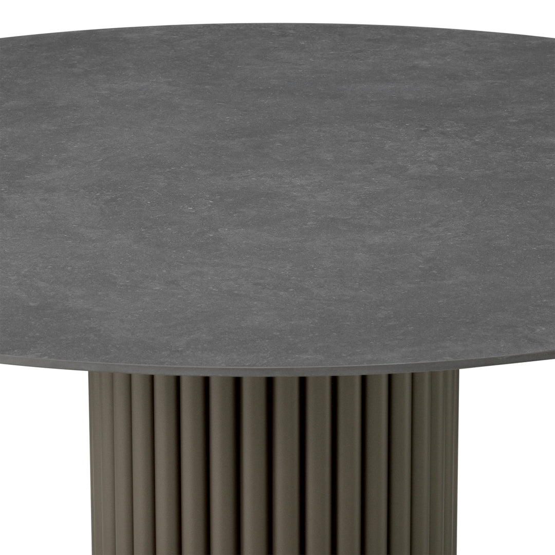 Outdoor Coffee Table Volterra Round Bronze Finish Outdoor Eichholtz