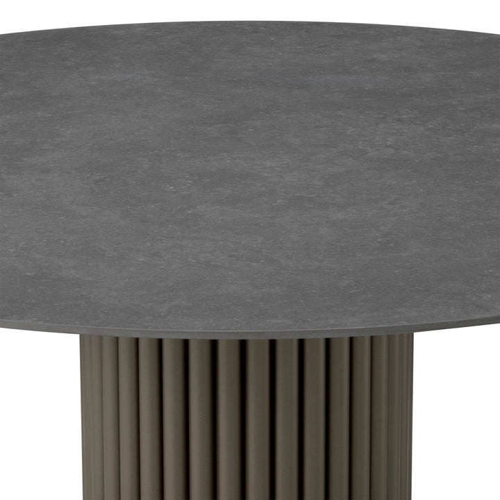 Outdoor Coffee Table Volterra Round Bronze Finish Outdoor Eichholtz