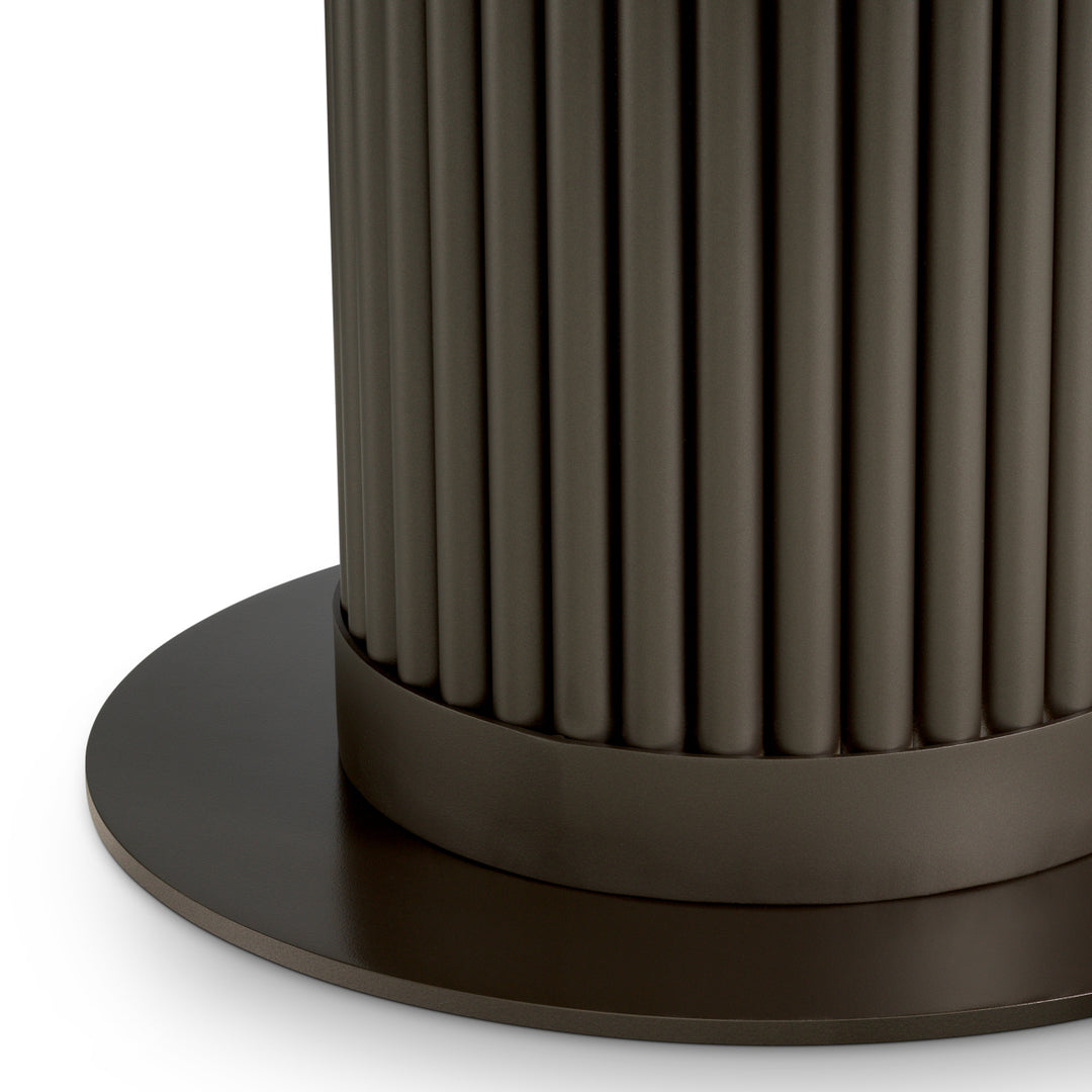 Outdoor Coffee Table Volterra Round Bronze Finish Outdoor Eichholtz