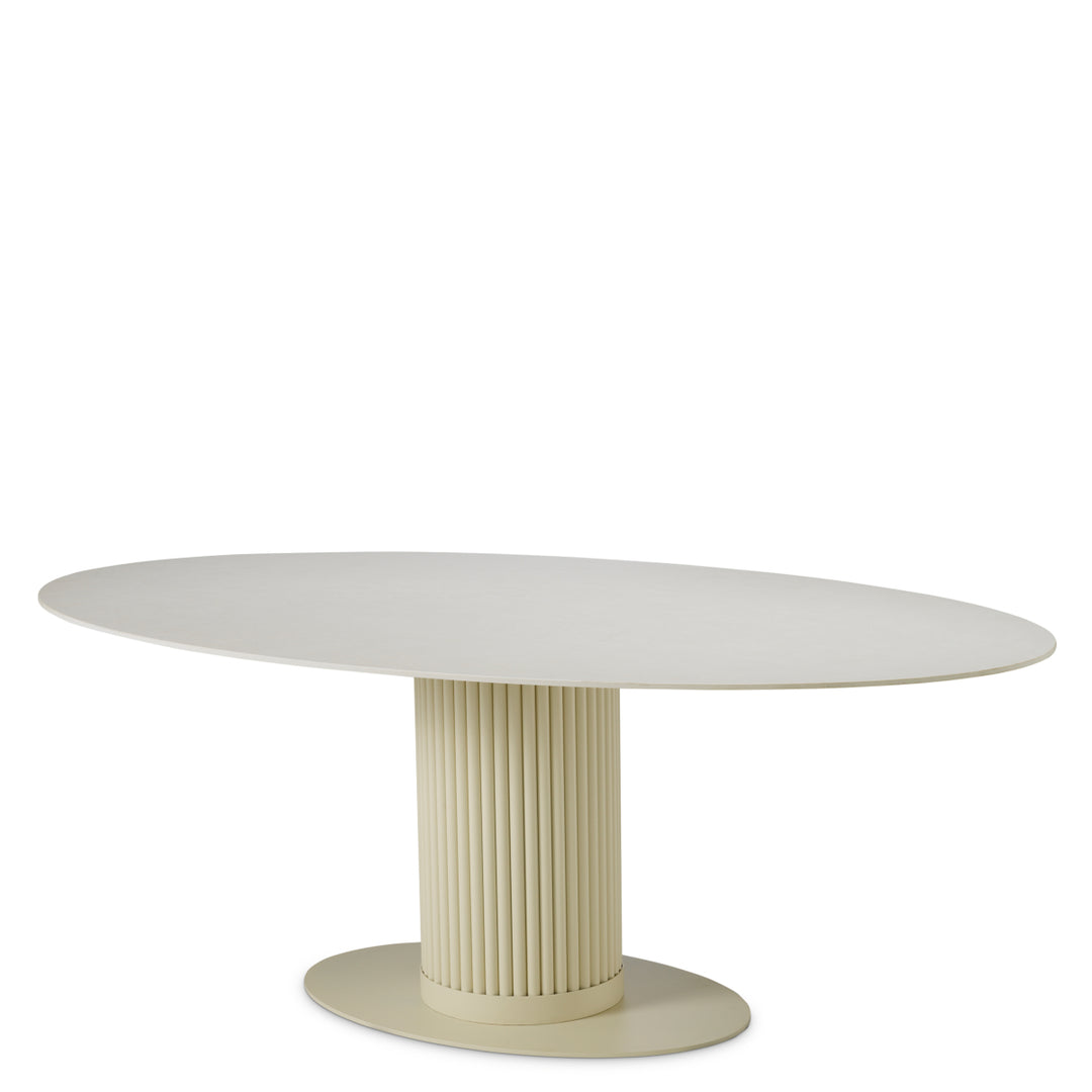Dining Table Volterra Oval Sand Finish Dining Tables Eichholtz