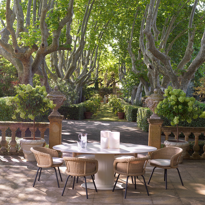 Dining Table Volterra Oval Sand Finish Dining Tables Eichholtz