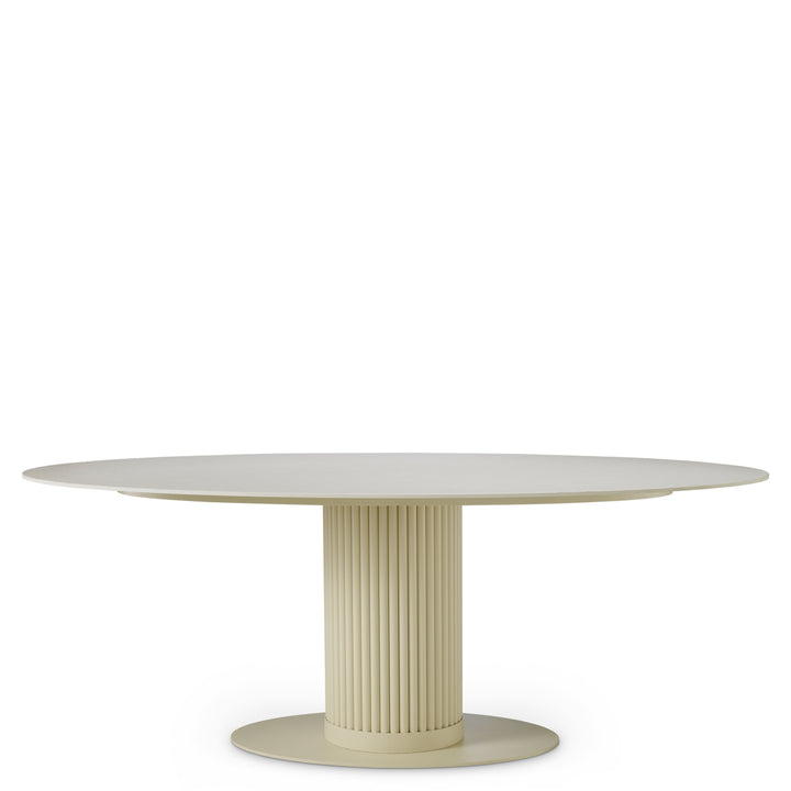 Dining Table Volterra Oval Sand Finish Dining Tables Eichholtz