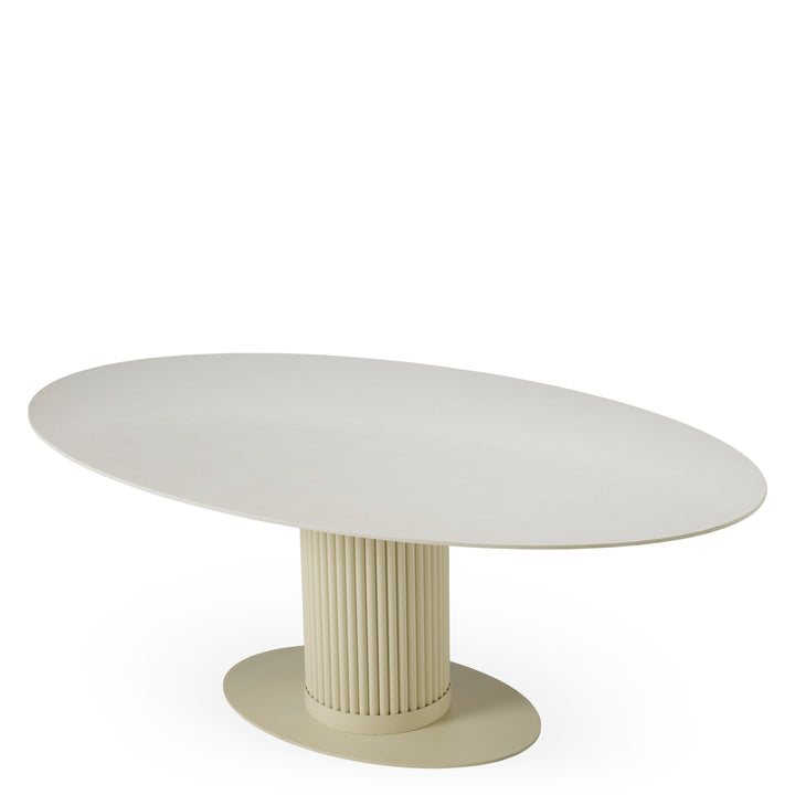Dining Table Volterra Oval Sand Finish Dining Tables Eichholtz