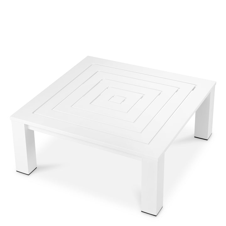 Outdoor Coffee Table Vistamar Matte White Finish Coffee Tables Eichholtz