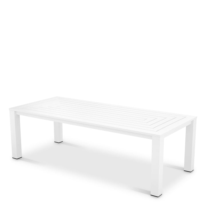Outdoor Dining Table Vistamar Matte White Finish Dining Tables Eichholtz