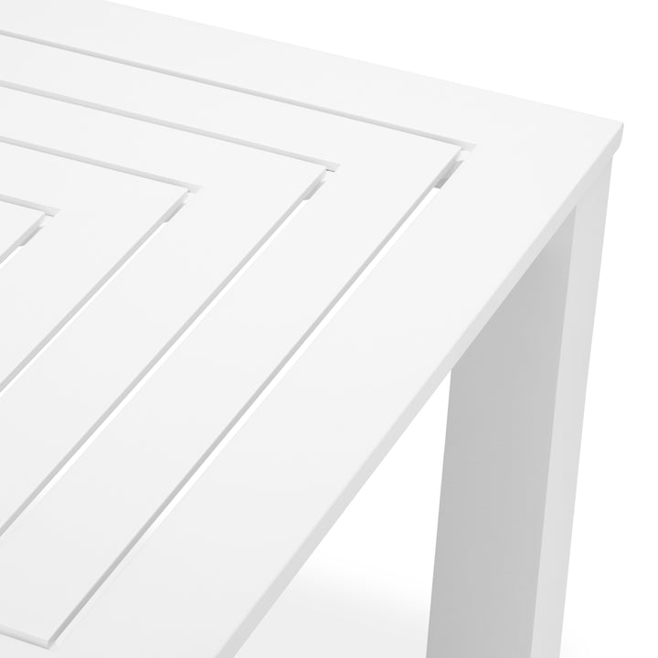Outdoor Dining Table Vistamar Matte White Finish Dining Tables Eichholtz