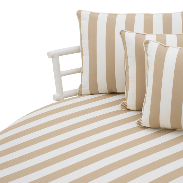Outdoor Sofa Laguno Round Matte White Finish Outdoor Eichholtz
