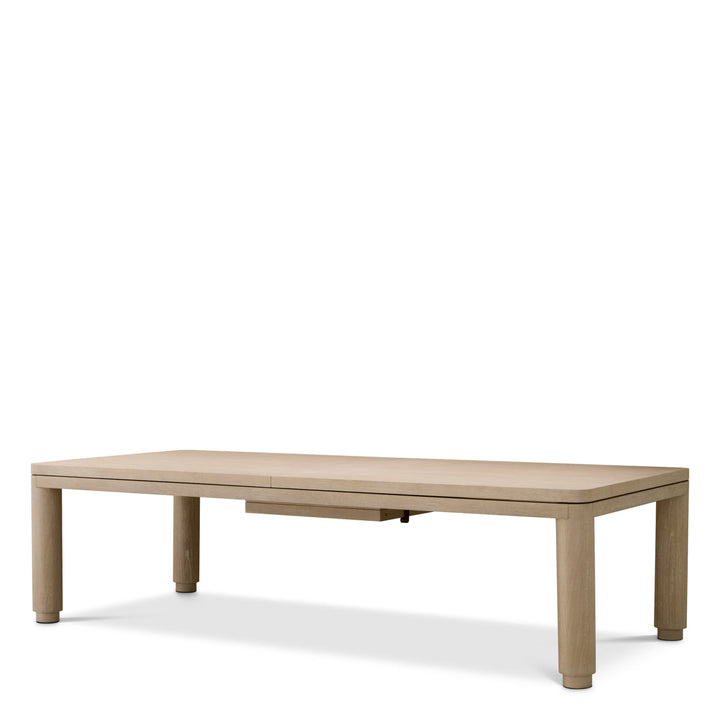 Extendable Dining Table Atelier L Washed Oak Veneer Furniture Eichholtz