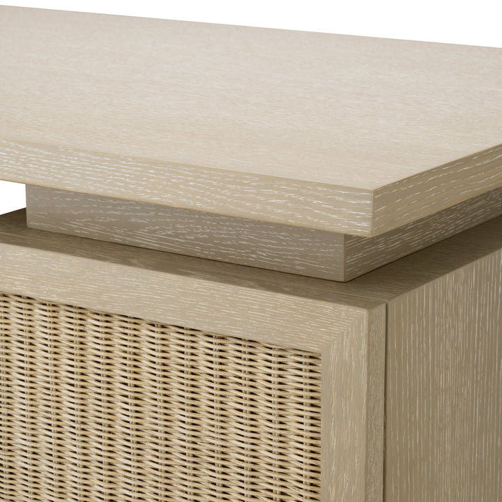 Desk Borchard Washed Oak Veneer Tables Eichholtz