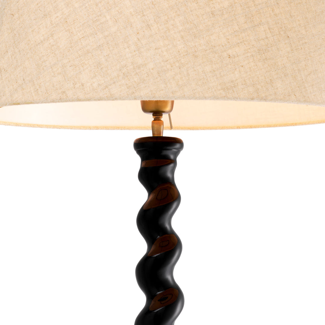 Floor Lamp Massimo Piano Black Finish Lighting Eichholtz