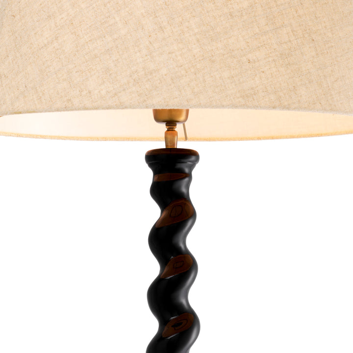 Floor Lamp Massimo Piano Black Finish Lighting Eichholtz