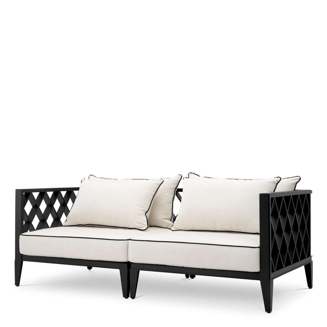 Outdoor Sofa Ocean Club S Black Finish Outdoor Eichholtz