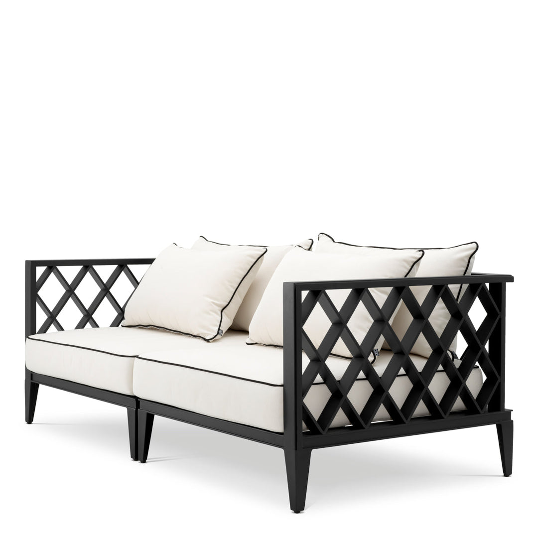 Outdoor Sofa Ocean Club S Black Finish Outdoor Eichholtz