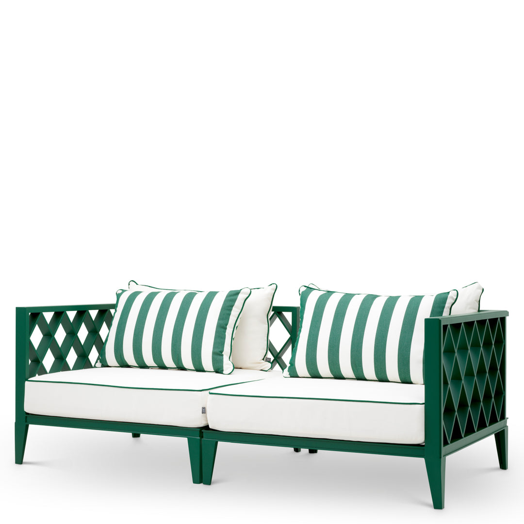 Outdoor Sofa Ocean Club S Green Finish Outdoor Eichholtz