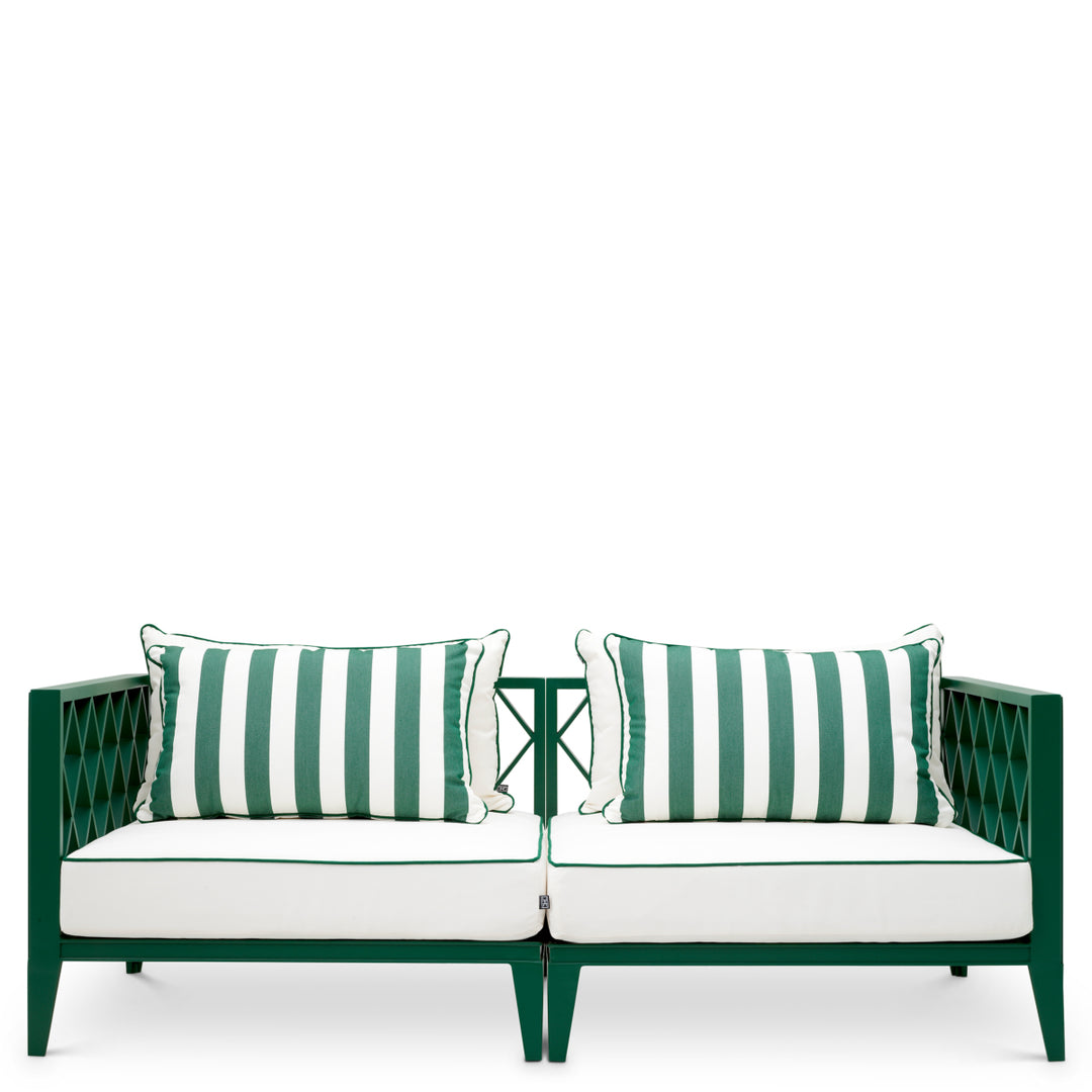 Outdoor Sofa Ocean Club S Green Finish Outdoor Eichholtz
