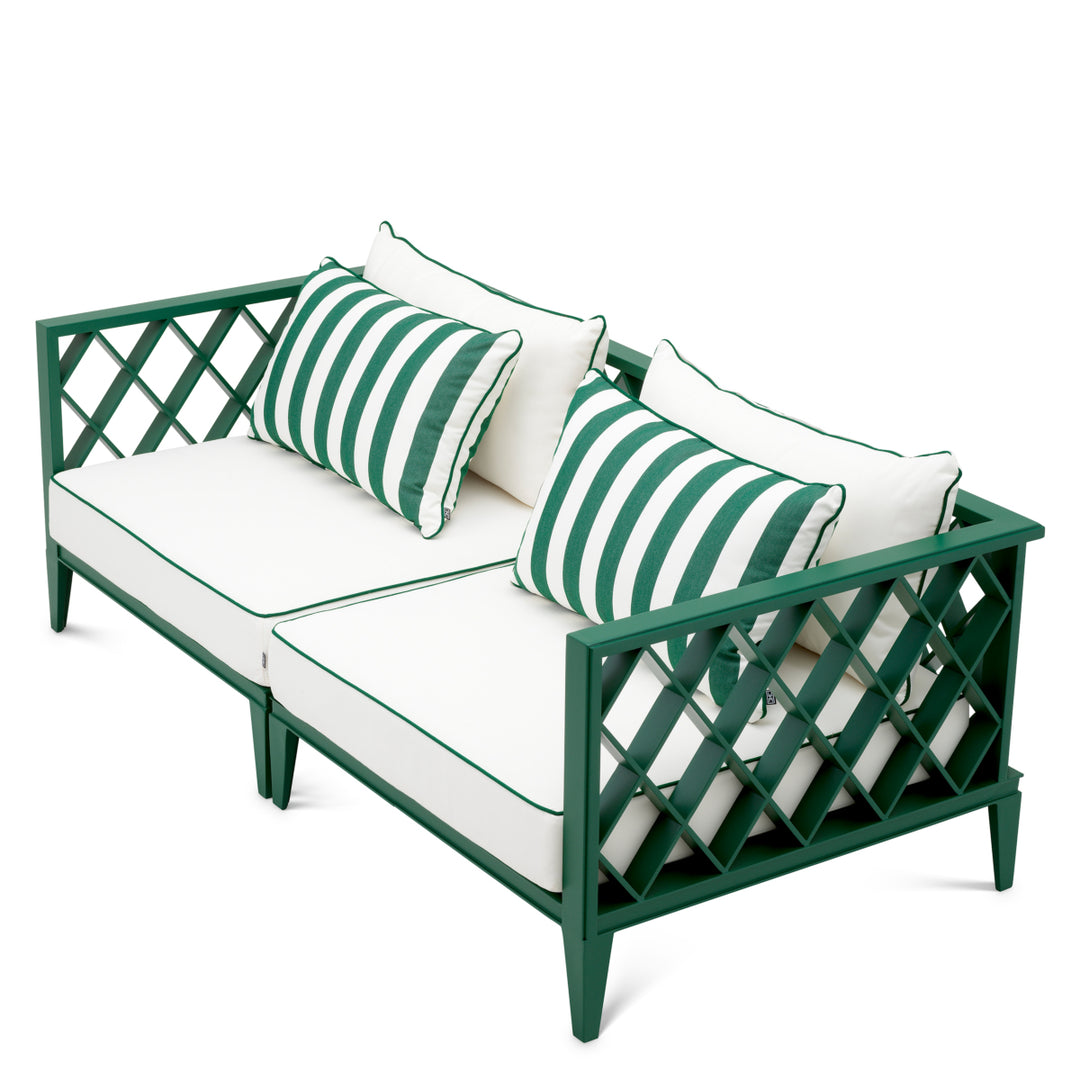 Outdoor Sofa Ocean Club S Green Finish Outdoor Eichholtz