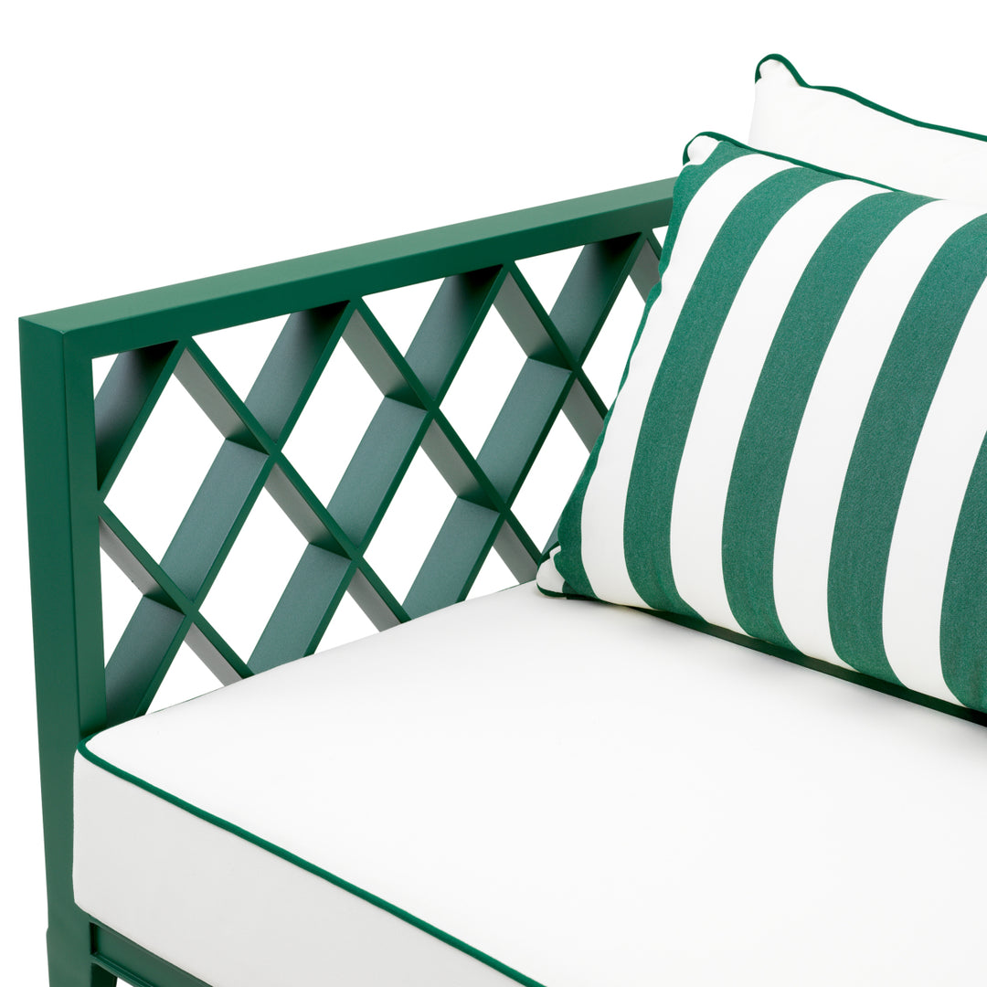 Outdoor Sofa Ocean Club S Green Finish Outdoor Eichholtz