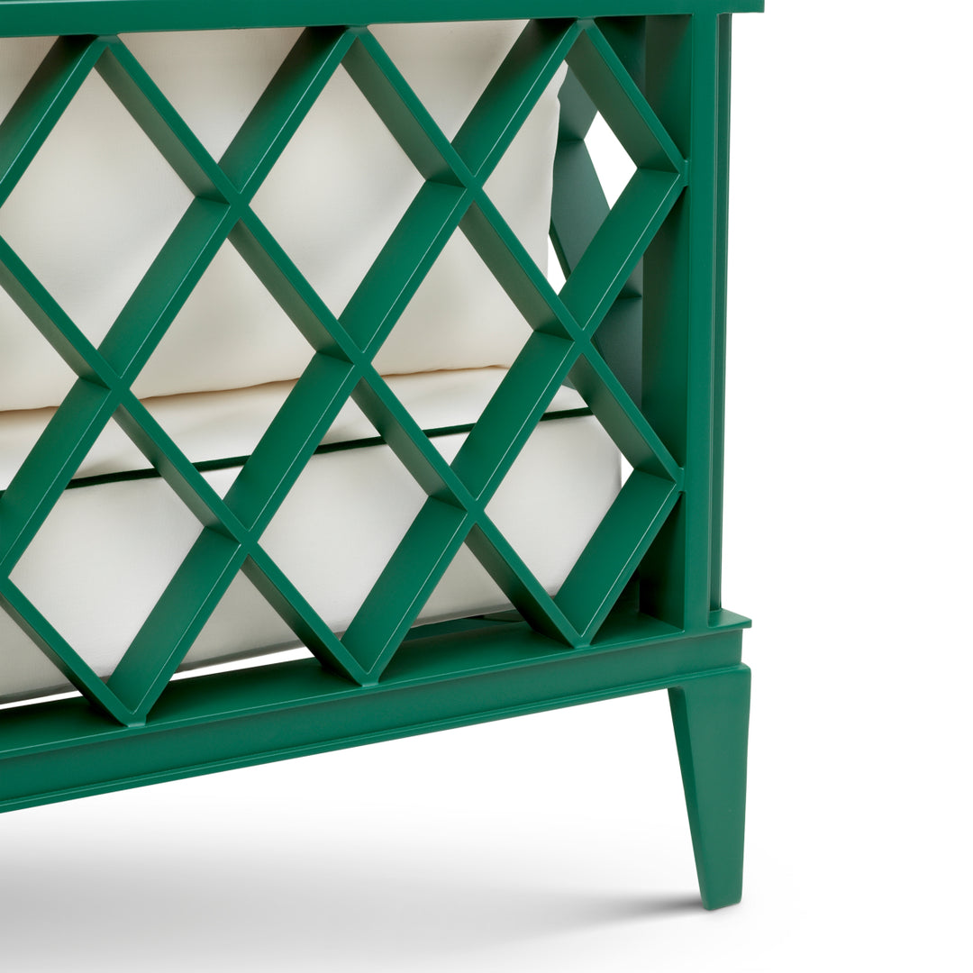 Outdoor Sofa Ocean Club S Green Finish Outdoor Eichholtz