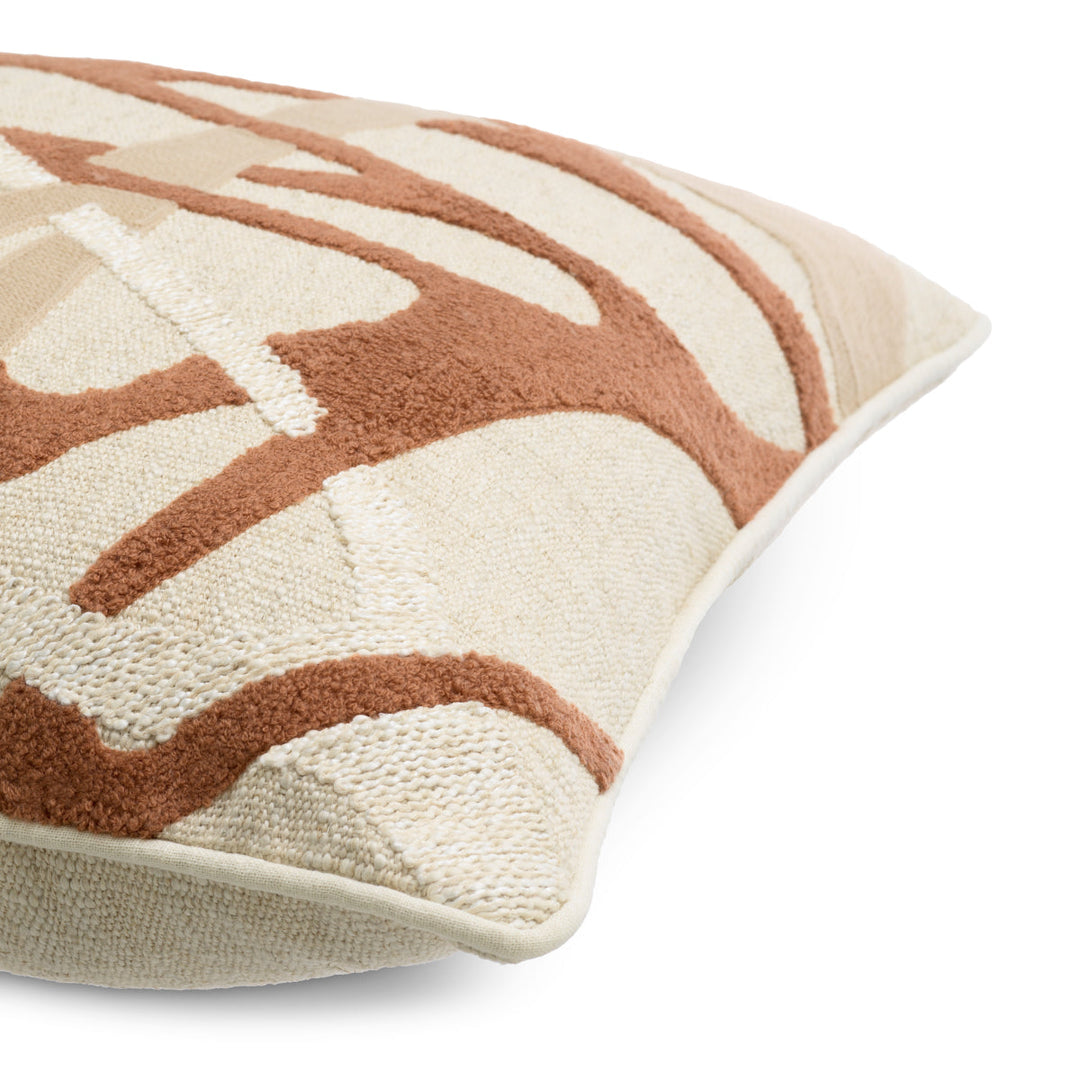 Cushion Saphira Square I Natural Orange Accessories Eichholtz