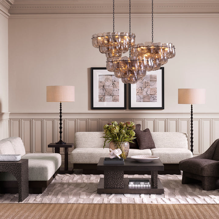 Floor Lamp Arabella Piano Black Finish Lighting Eichholtz
