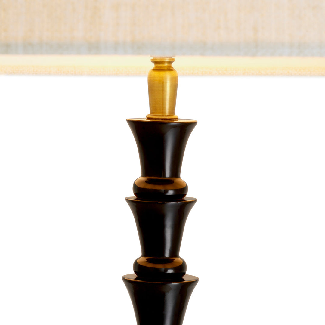 Floor Lamp Arabella Piano Black Finish Lighting Eichholtz