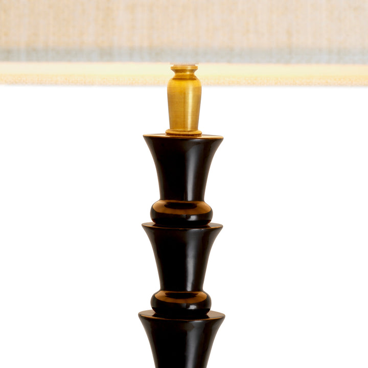 Floor Lamp Arabella Piano Black Finish Lighting Eichholtz