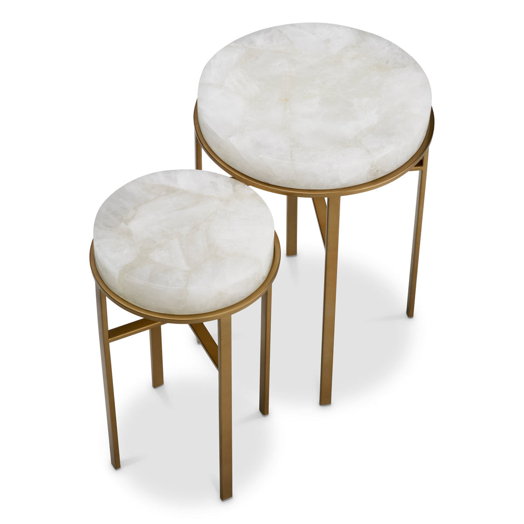 Side Table Hoxton Set Of 2 Vintage Brass Finish New Collection - January 2026 Eichholtz