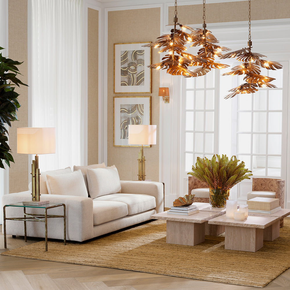 Sofa Lounge Club L Nuoro Beige Furniture Eichholtz