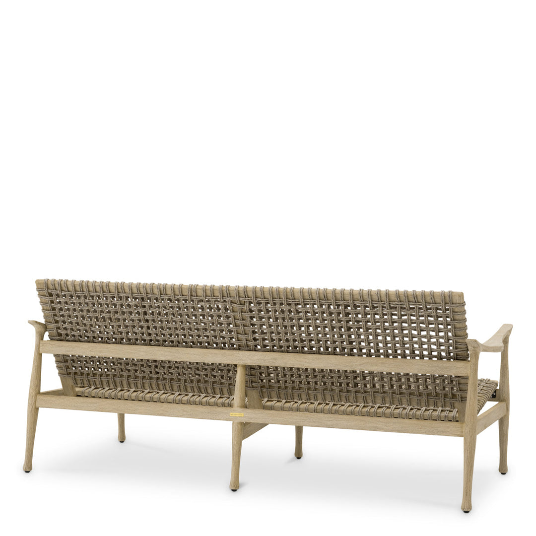 Outdoor Sofa Manzo Aged Teak Outdoor Eichholtz