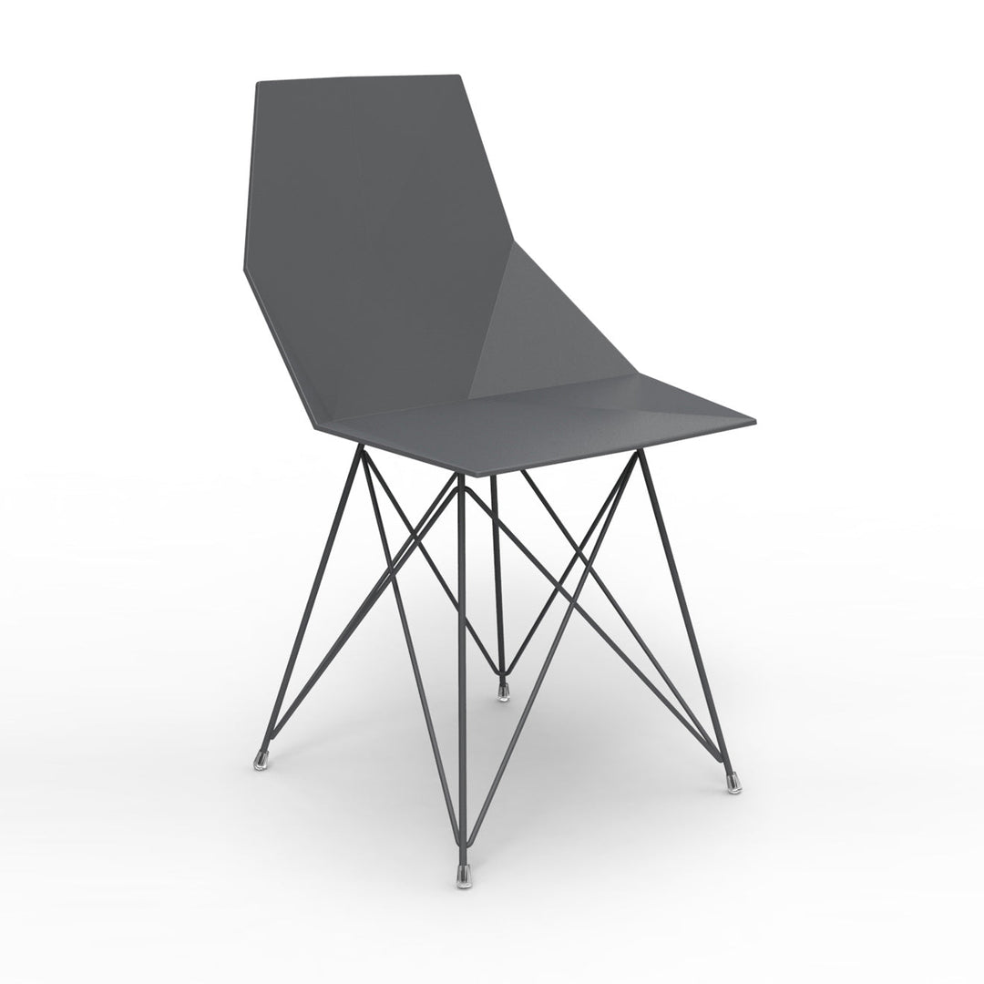 Faz Chair Stainless Steel Legs (Set of 4) Outdoor Vondom Black Chair Only
