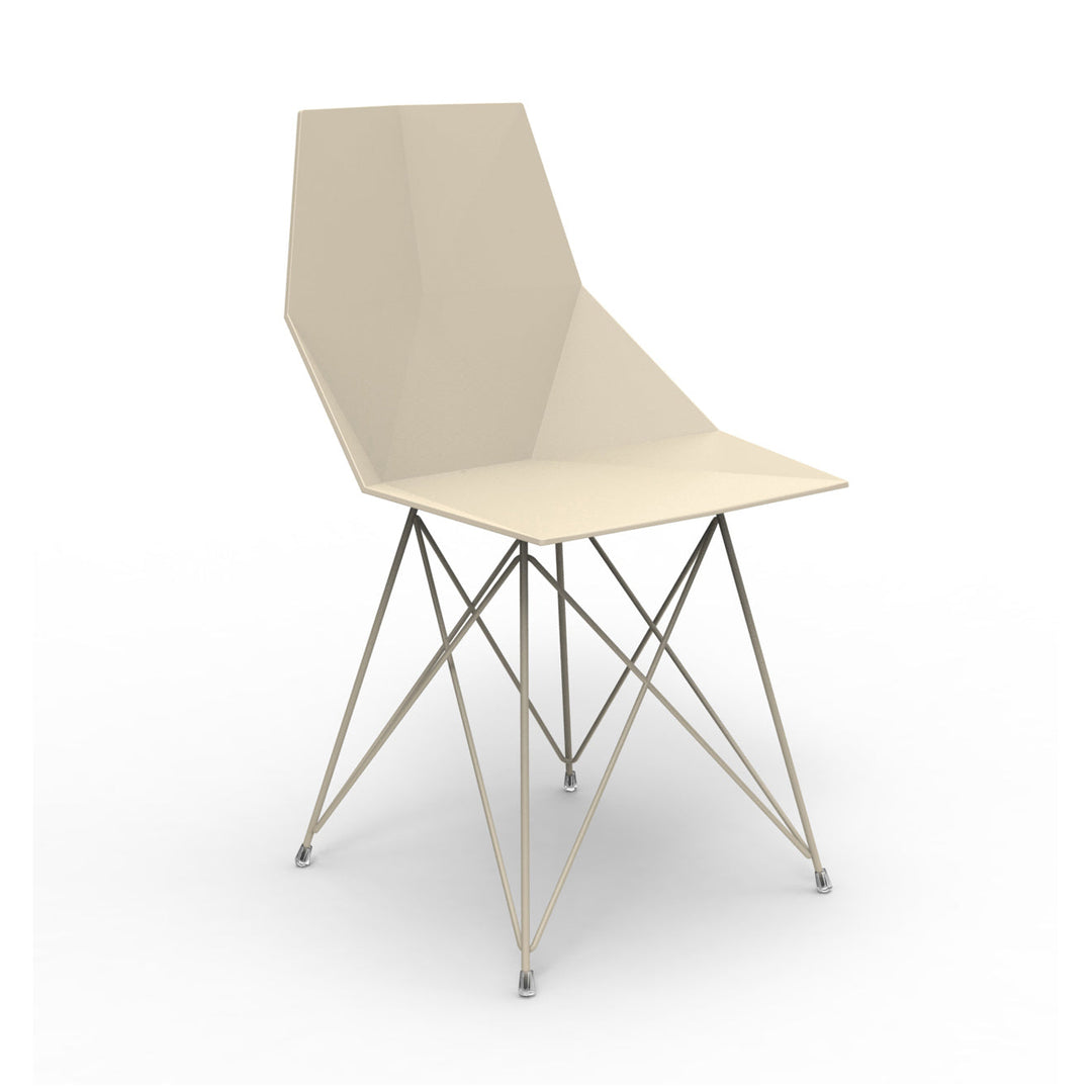 Faz Chair Stainless Steel Legs (Set of 4) Outdoor Vondom Ecru Chair Only