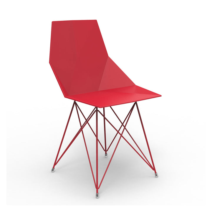 Faz Chair Stainless Steel Legs (Set of 4) Outdoor Vondom Red Chair Only