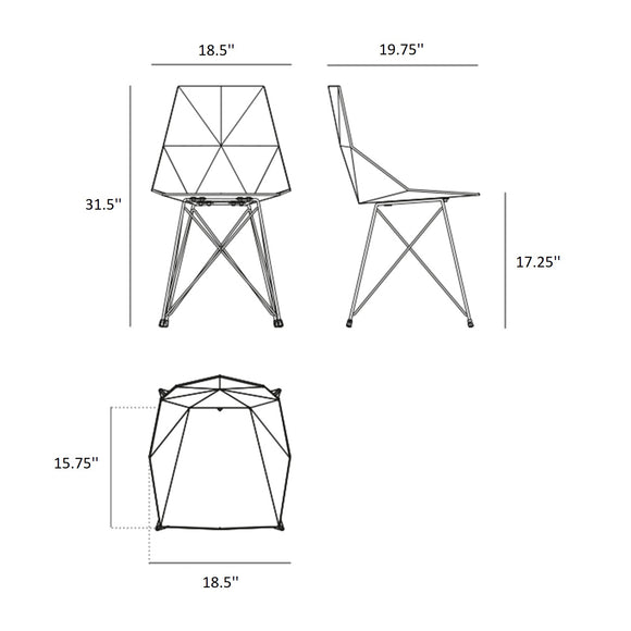 Faz Chair Stainless Steel Legs (Set of 4) Outdoor Vondom