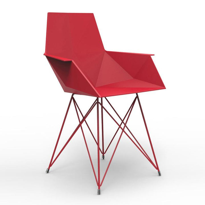 Faz Armchair Stainless Steel Legs (Set of 4) Outdoor Vondom Red Armchair Only