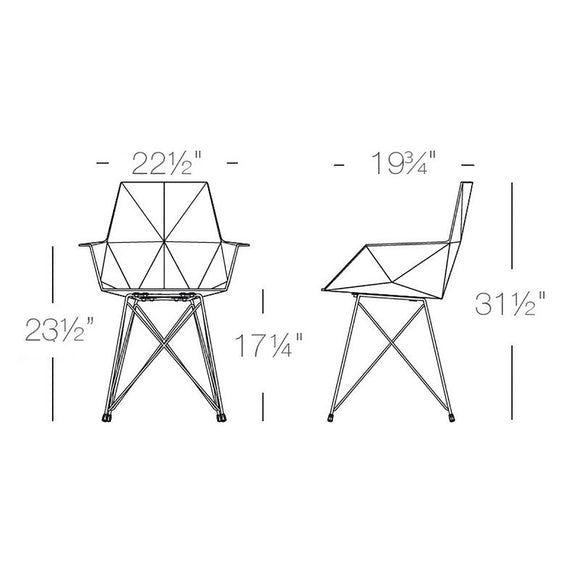 Faz Armchair Stainless Steel Legs (Set of 4) Outdoor Vondom