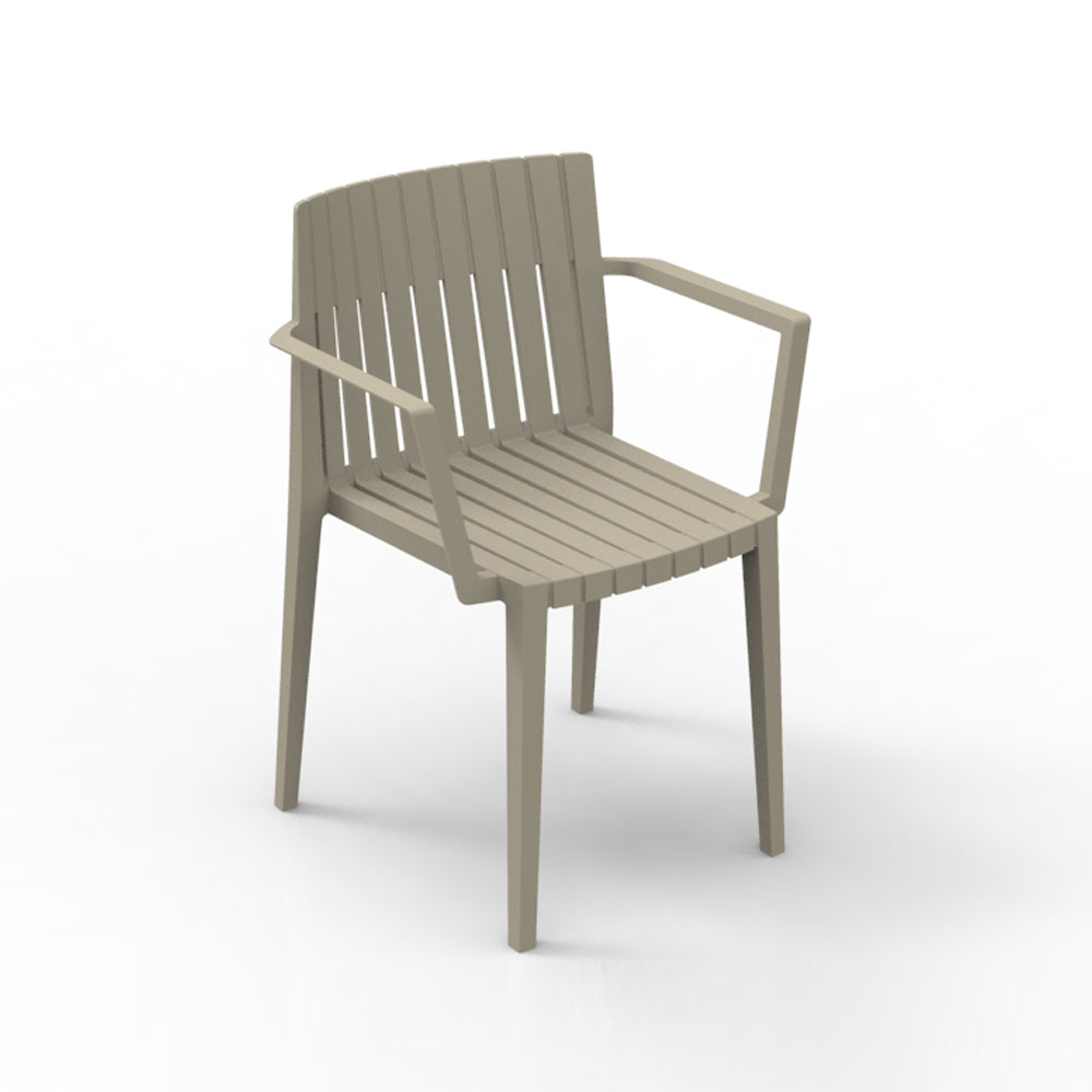 Spritz chair with arms (Set of 4) Outdoor Vondom Ecru - Basic