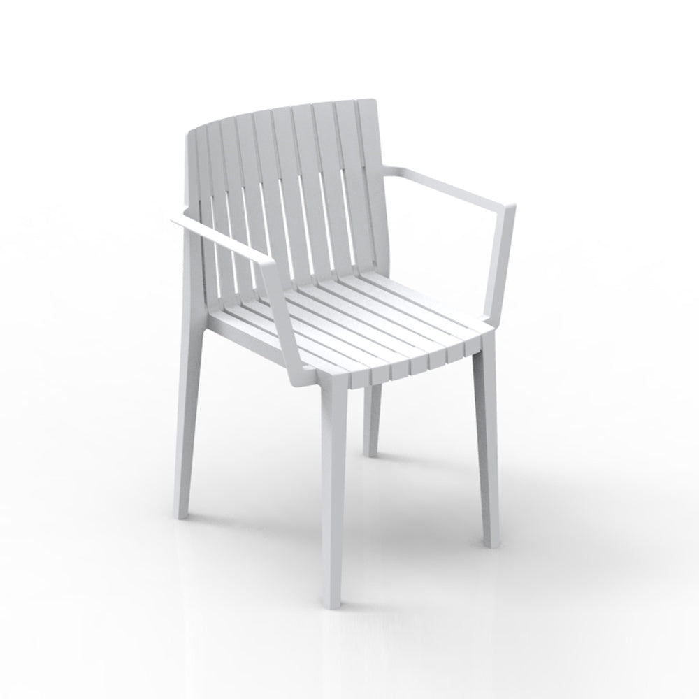 Spritz chair with arms (Set of 4) Outdoor Vondom White - Basic