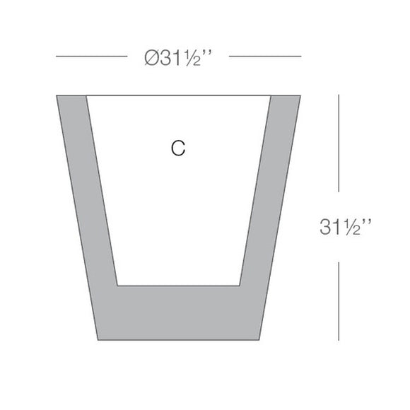 Cono Planter Outdoor Vondom   