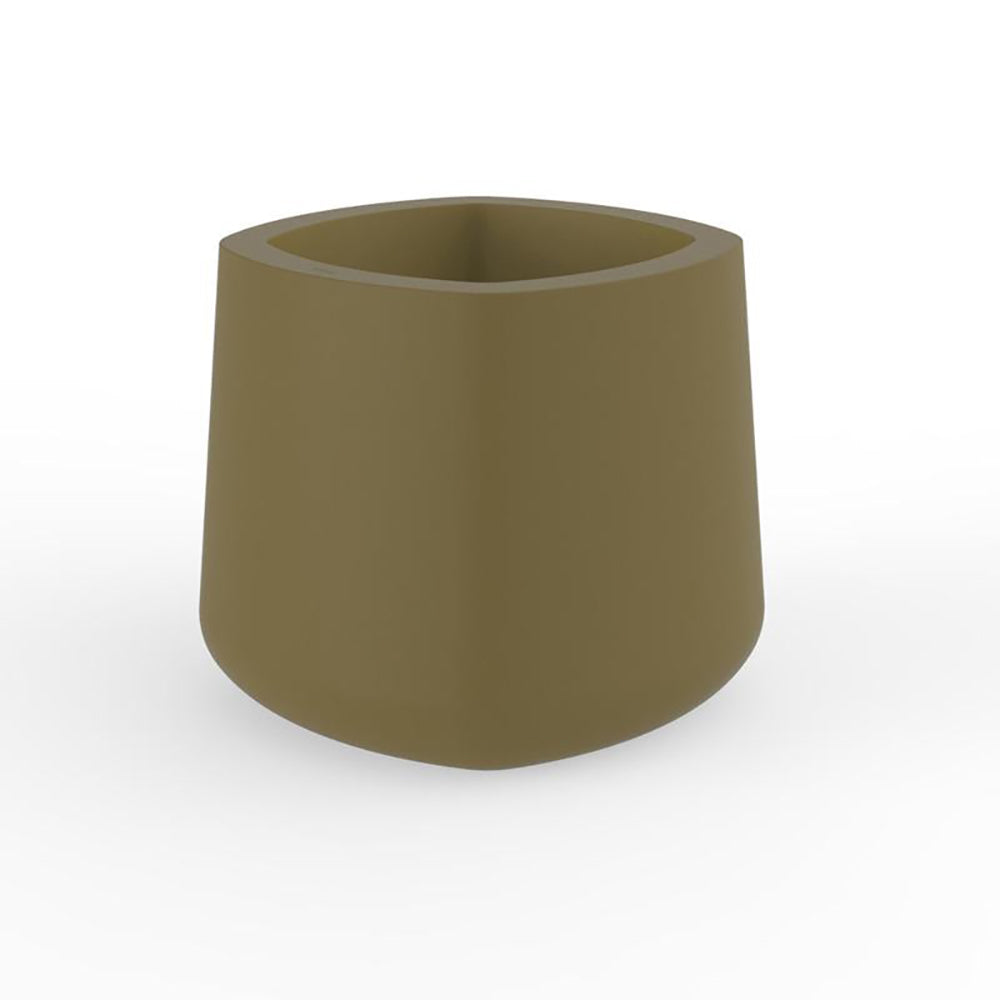 Vasija Cuadrada Pot Outdoor Vondom Khaki