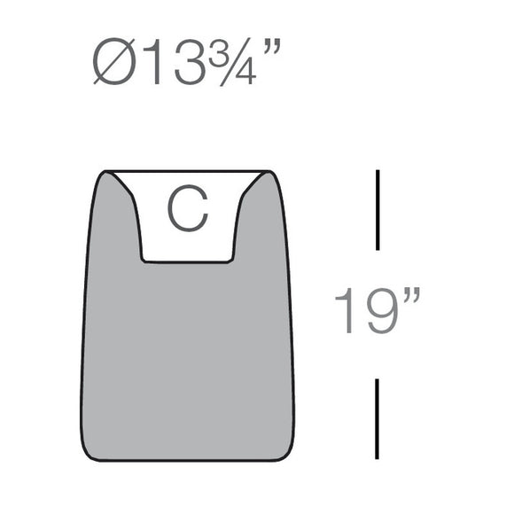 Organic Redonda Alta Planter Outdoor Vondom   