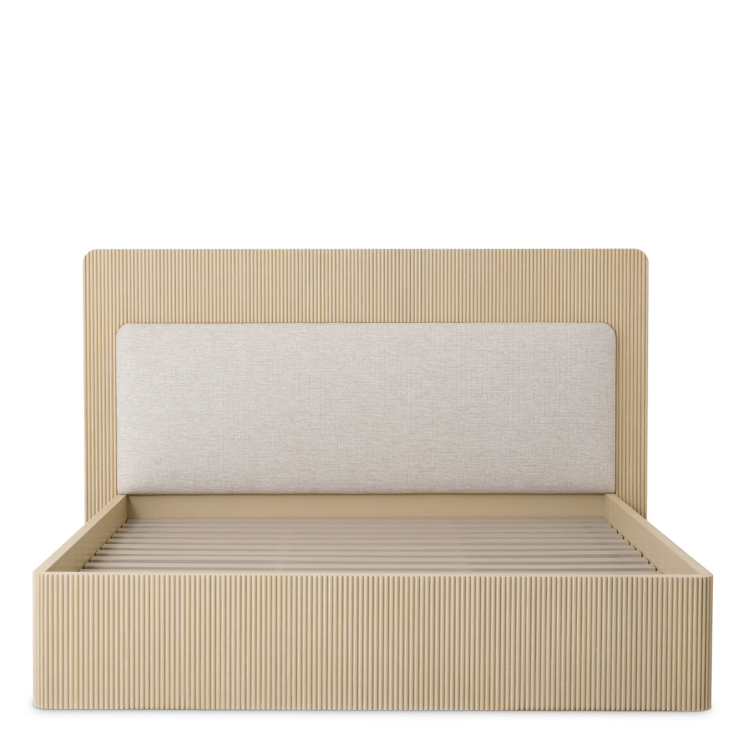 Bed Frame Dimitrios King Size Washed Oak Veneer Bedroom Eichholtz