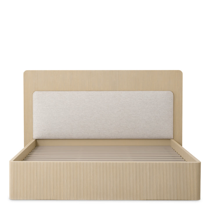 Bed Frame Dimitrios King Size Washed Oak Veneer Bedroom Eichholtz