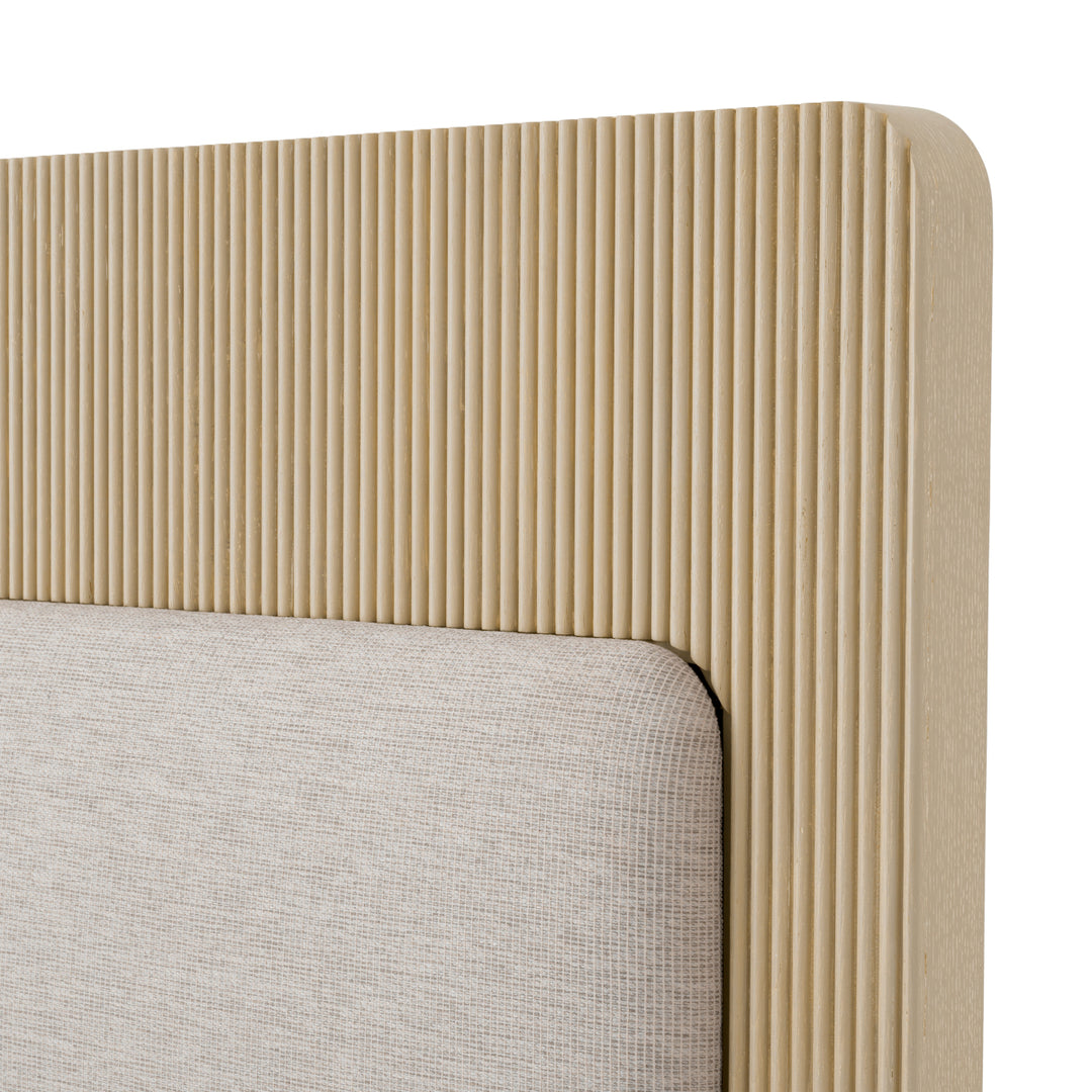 Bed Frame Dimitrios King Size Washed Oak Veneer Bedroom Eichholtz