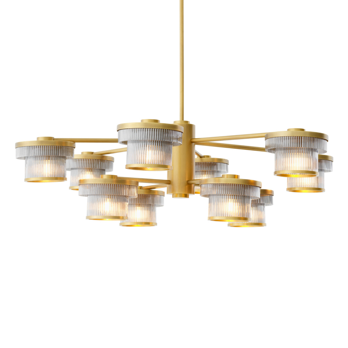 Chandelier Andromeda Antique Brass Finish – Italian Luxury Interiors