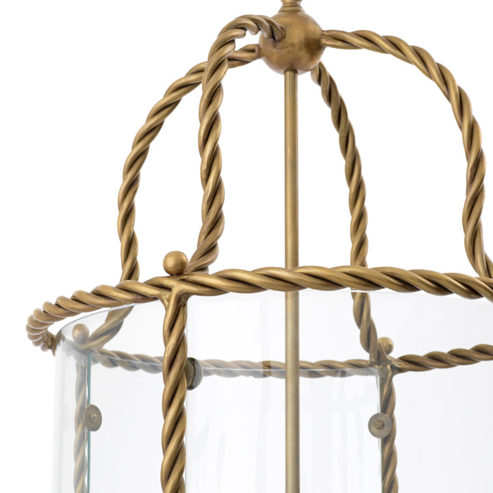 Pendant Preston vintage brass finish incl white shades New Collection - January 2026 Eichholtz