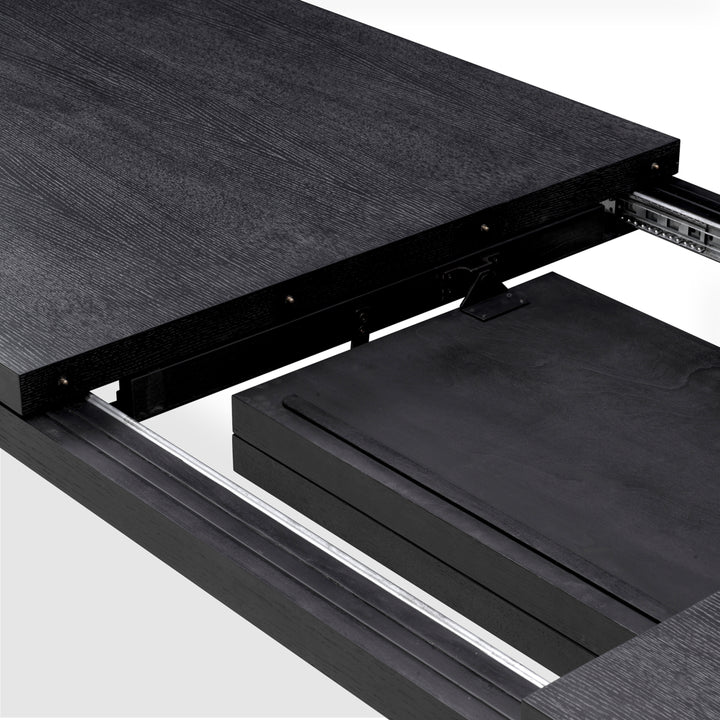 Extendable Dining Table Atelier L Charcoal Grey Oak Veneer Dining Tables Eichholtz