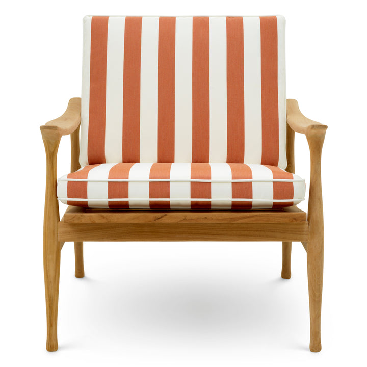 Outdoor Chair Manzo Natural Teak Florent Orange - Image 3